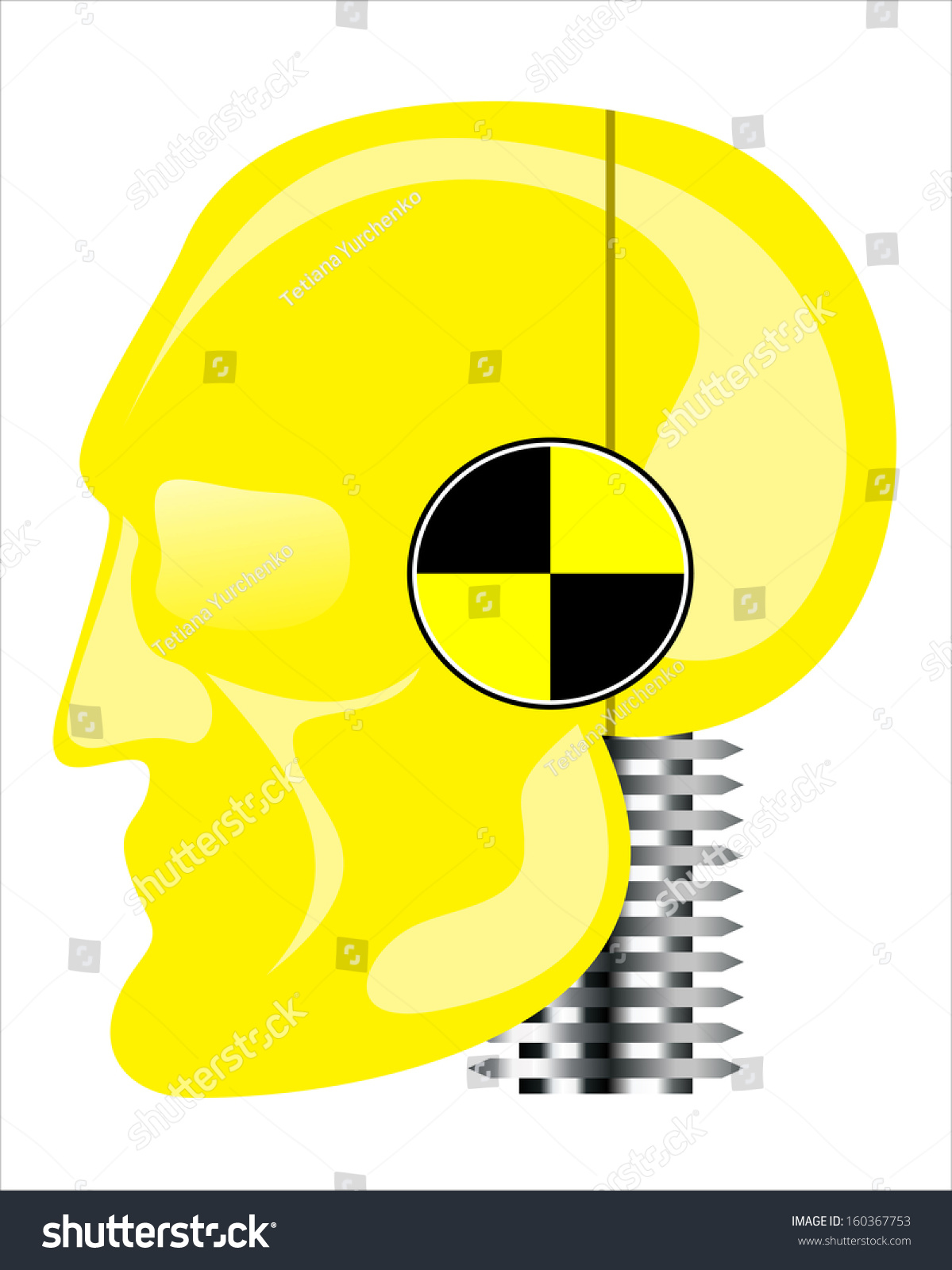 Crash Test Dummy Stock Vector 160367753 - Shutterstock