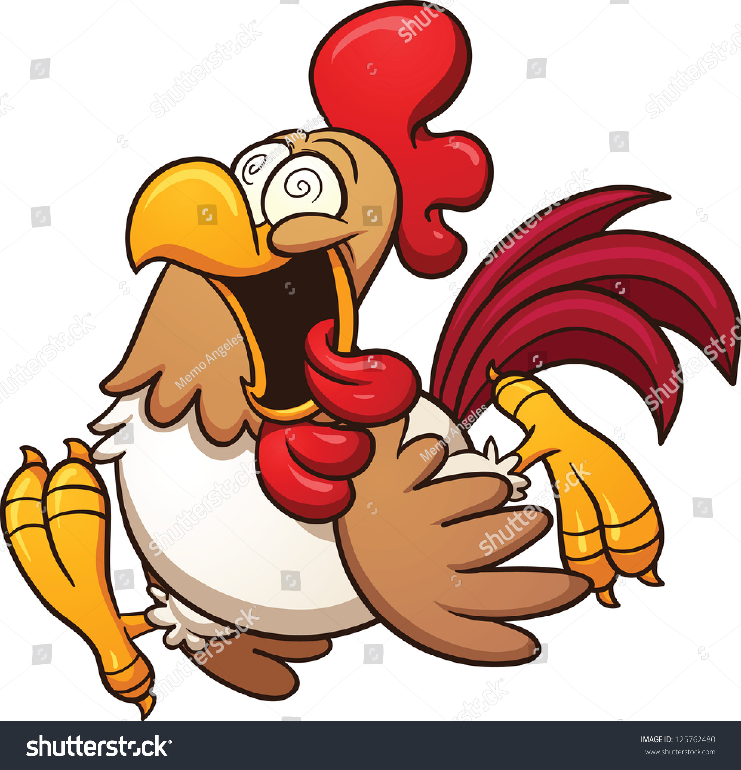 scared chicken clipart free - photo #10