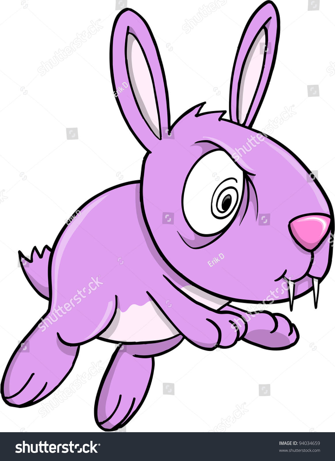 Crazy Insane Purple Bunny Rabbit Vector Illustration Art 94034659 Shutterstock 4218