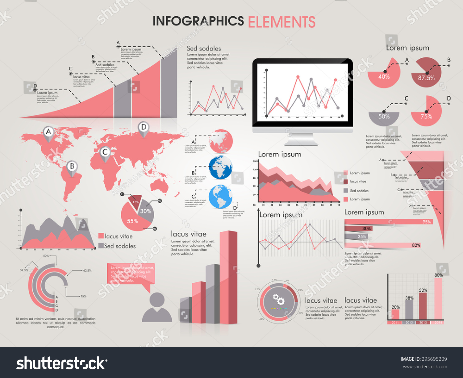 Creative Graphs creative infographic elements like graphs, bars and ...