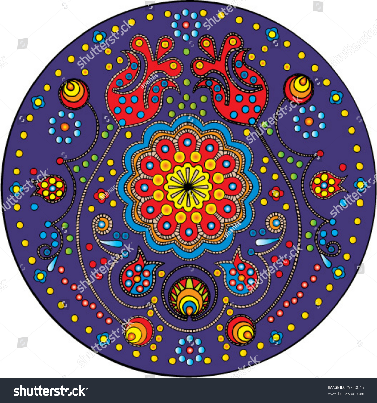 Croatian Folk Pattern Stock Vector Illustration 25720045 : Shutterstock 