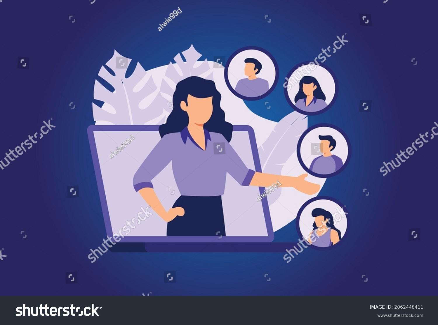 Customer Persona Illustration Exclusive Design Inspiration Vetor Stock