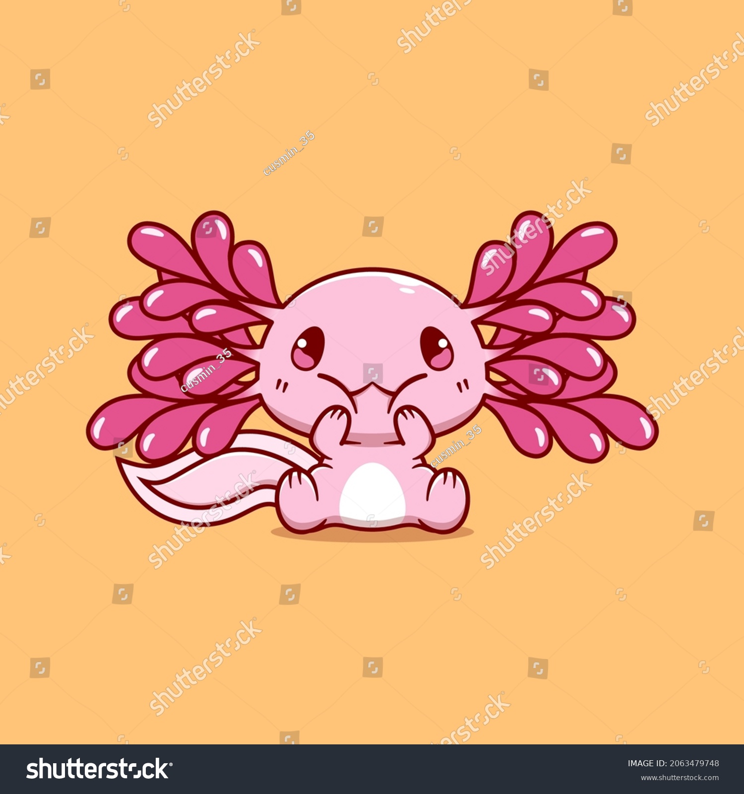 Cute Axolotl Images Stock Photos Vectors Shutterstock
