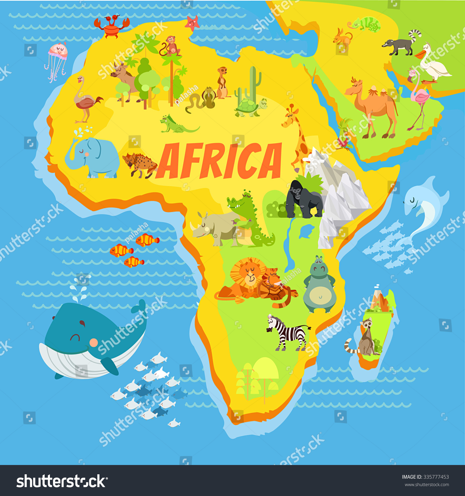 Africa Map With Rivers And Mountains 21
