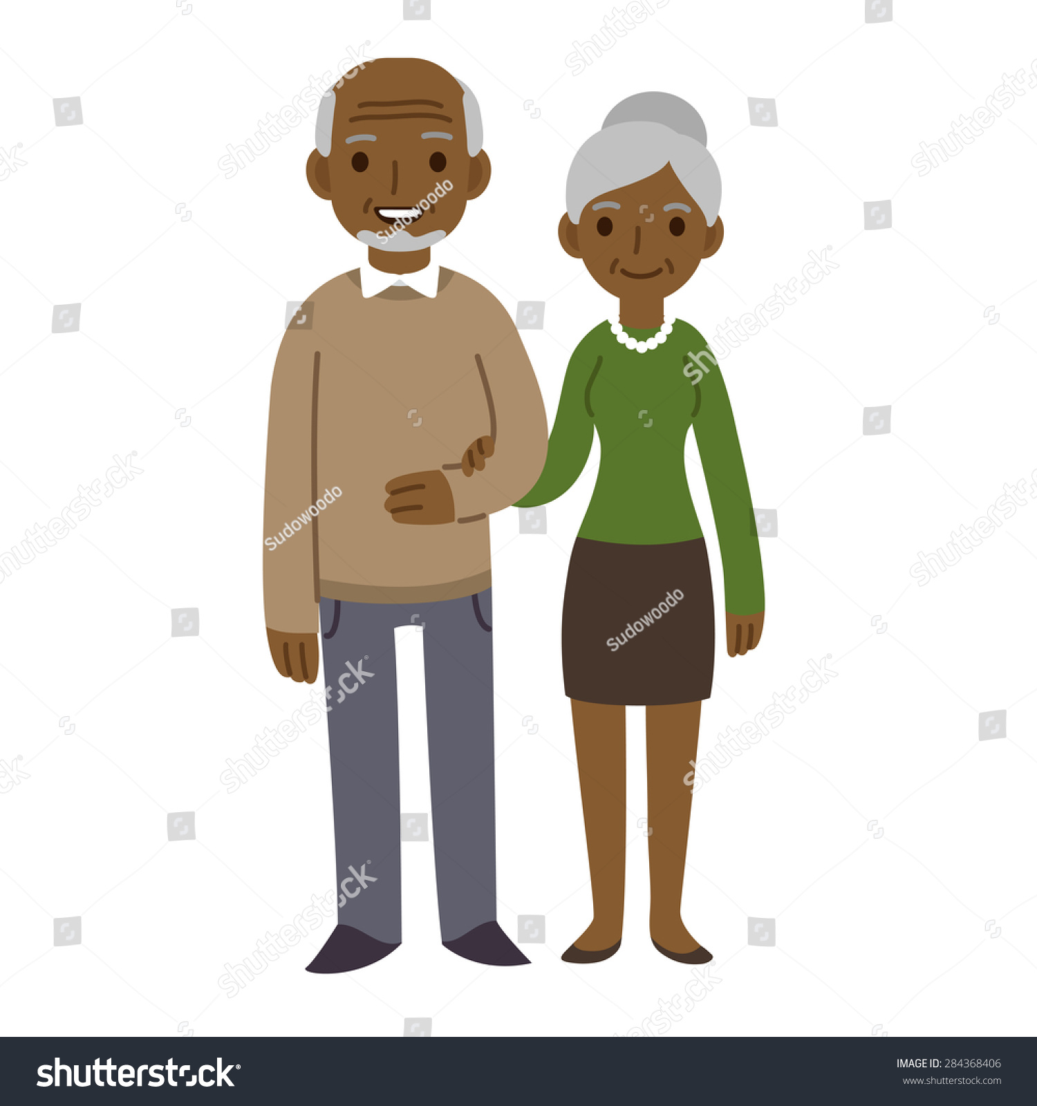 free clipart african american grandparents - photo #16