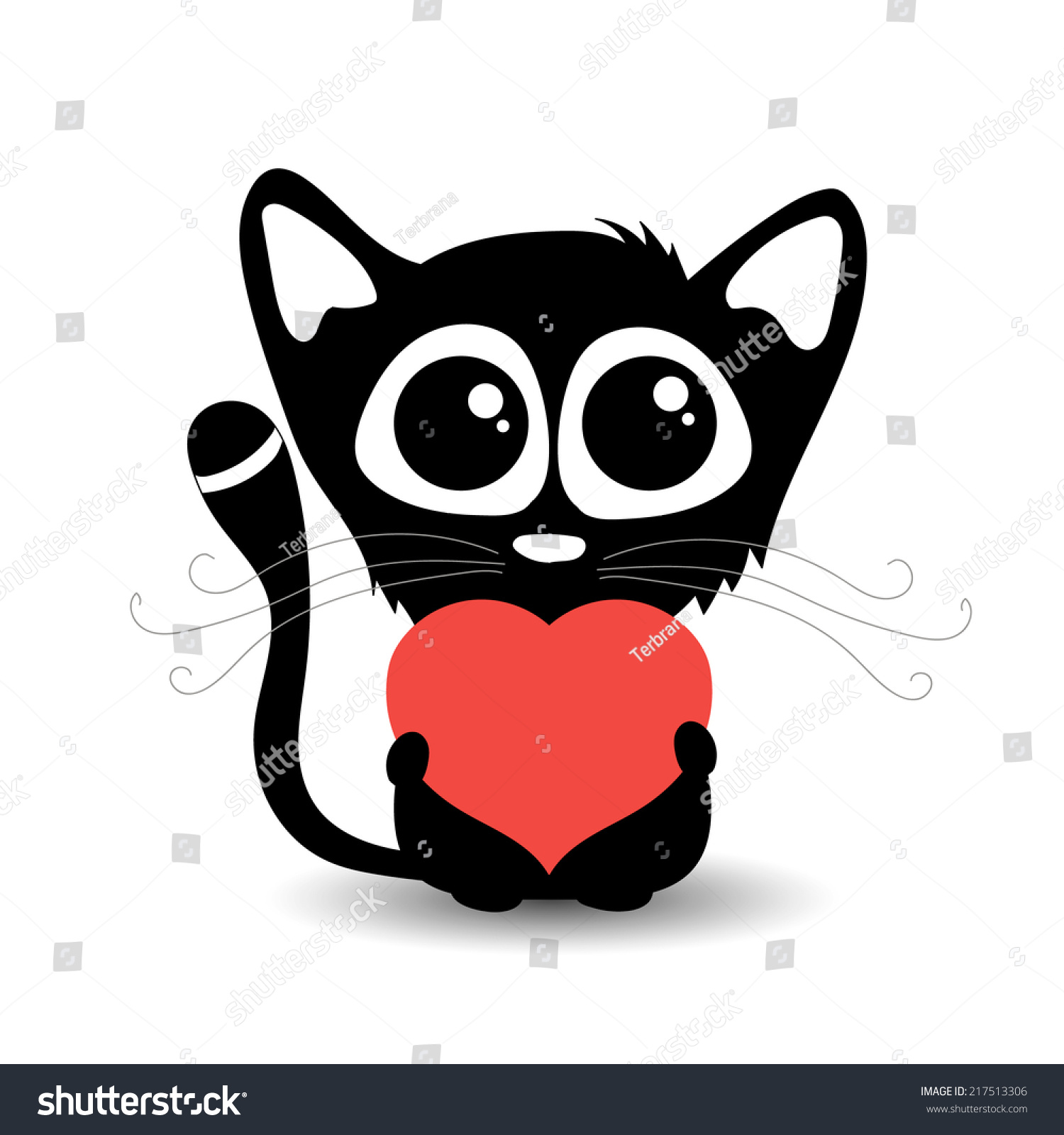 cat heart clipart - photo #34
