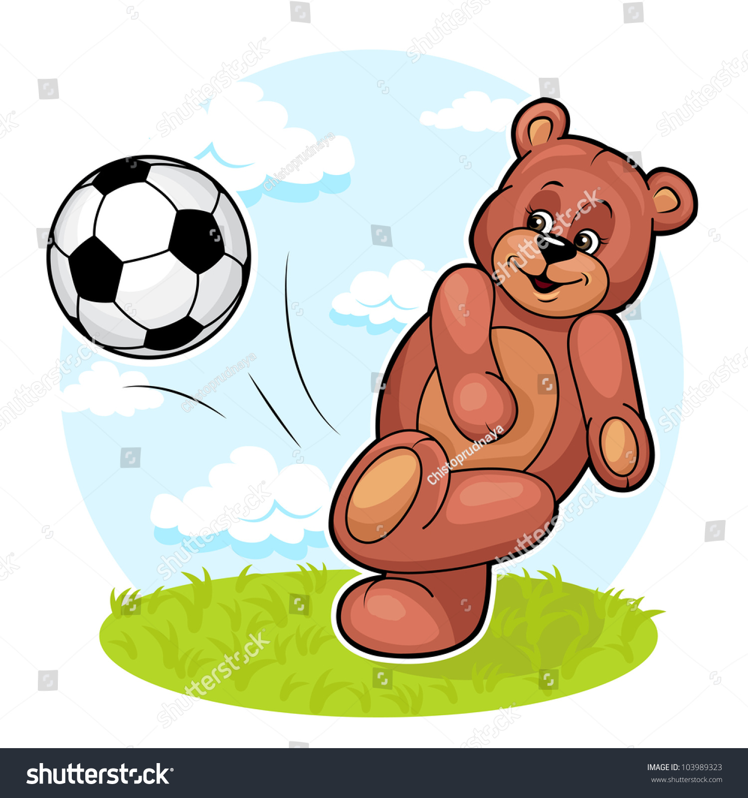 teddy bear soccer