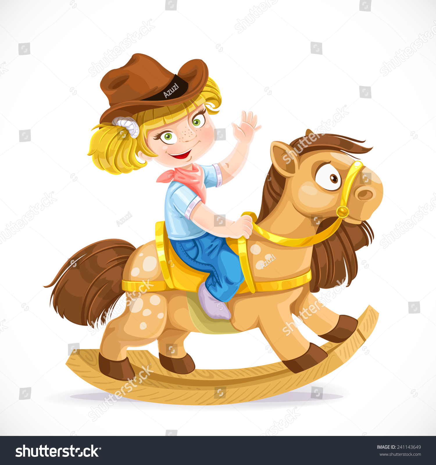 rocking horse cartoon