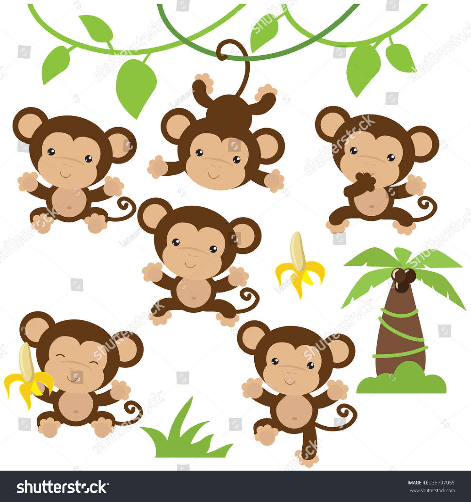 monkey illustrations clipart - photo #35
