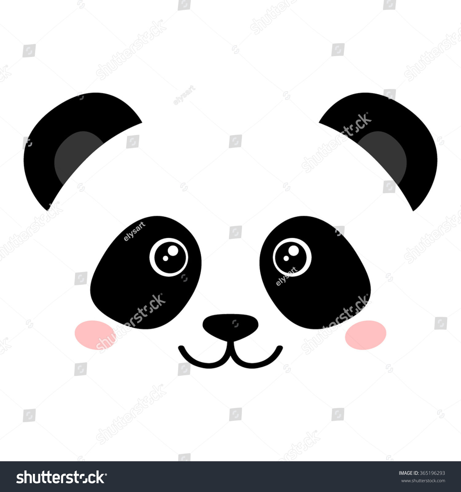 panda face clipart - photo #34