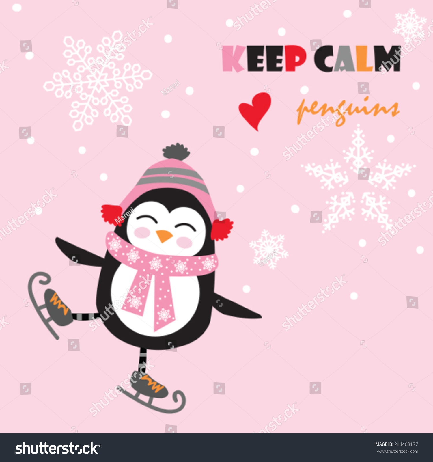 cute penguin with ice skate vector illustration cute penguin with ice skate vector illustration