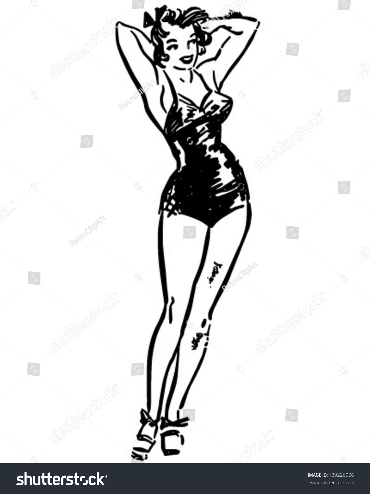 vintage pin up clipart - photo #28