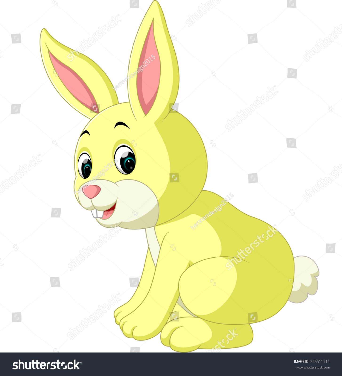 Cute Rabbit Cartoon Stock Vector 525511114 : Shutterstock