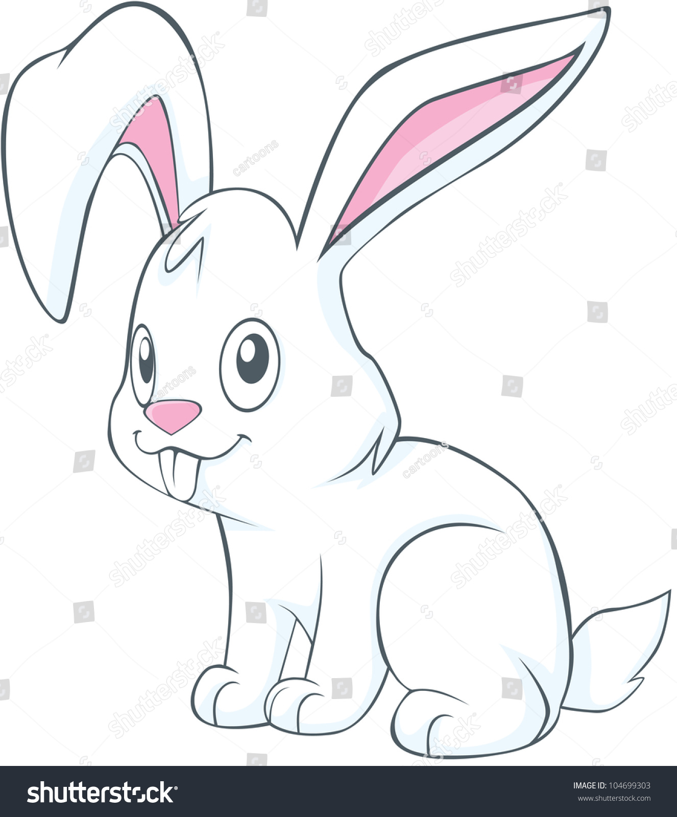 Cute Rabbit Illustration - 104699303 : Shutterstock
