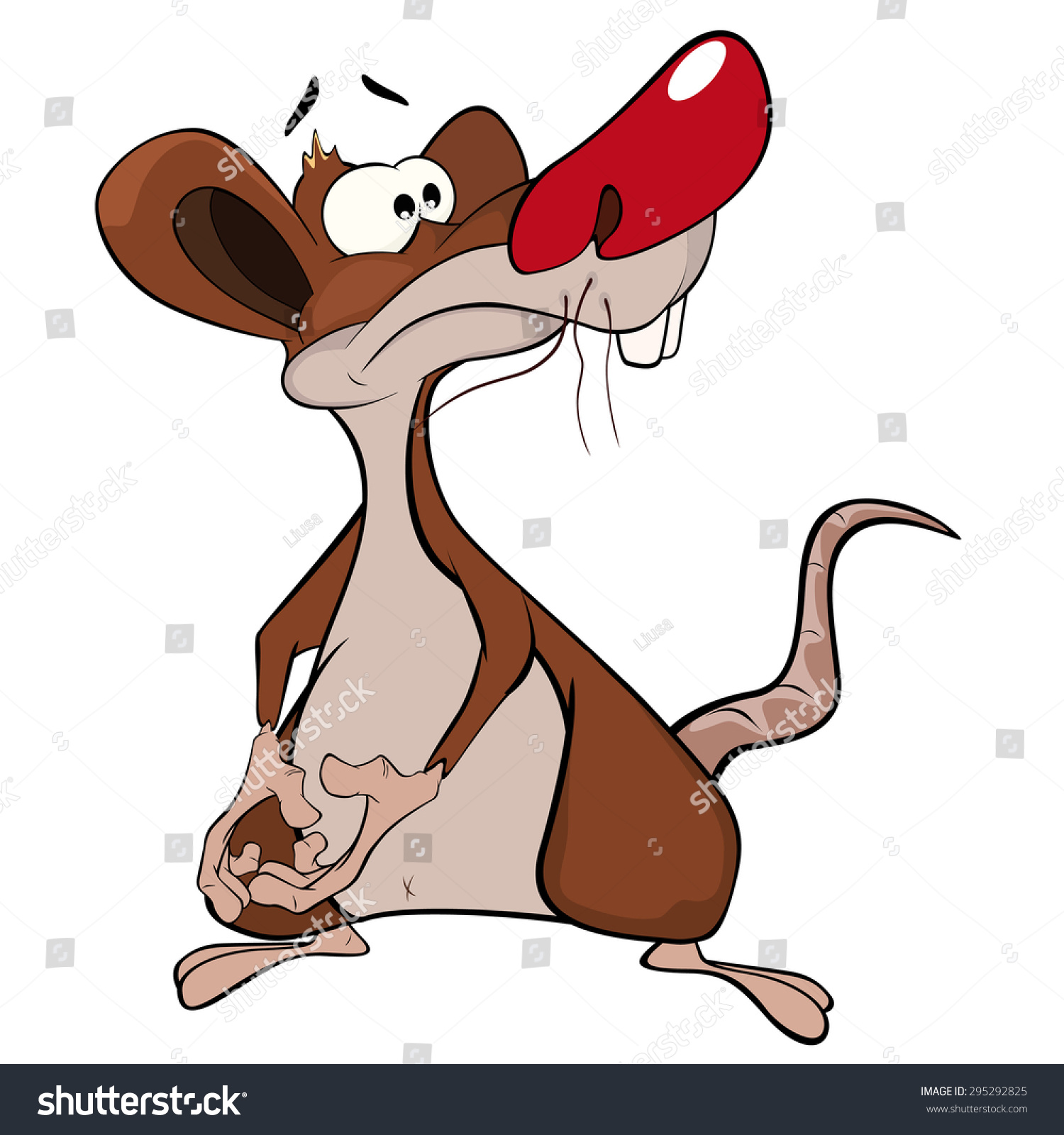 Cute Rat Vector Illustration. Cartoon - 295292825 : Shutterstock