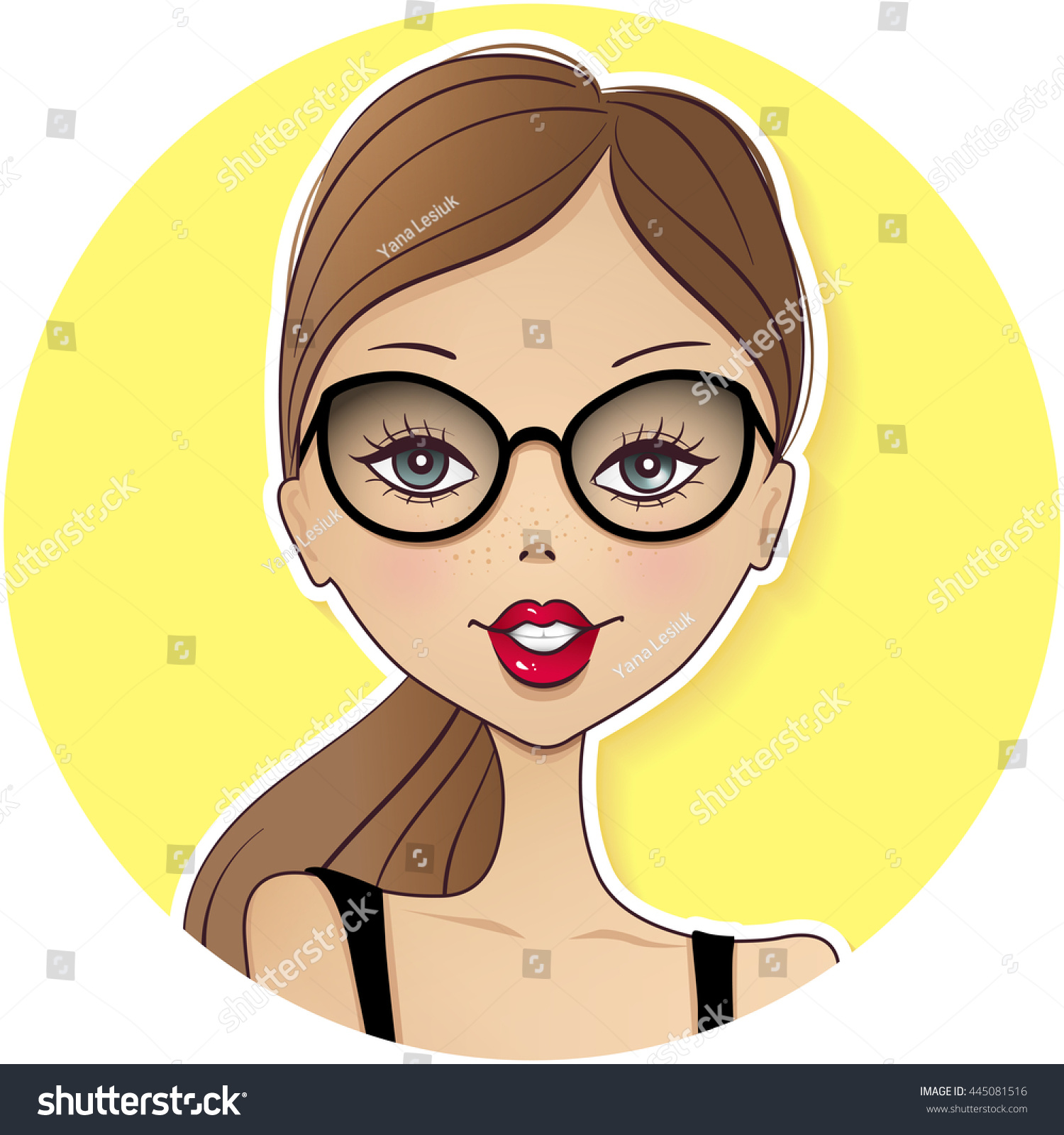 clipart girl with glasses - photo #37