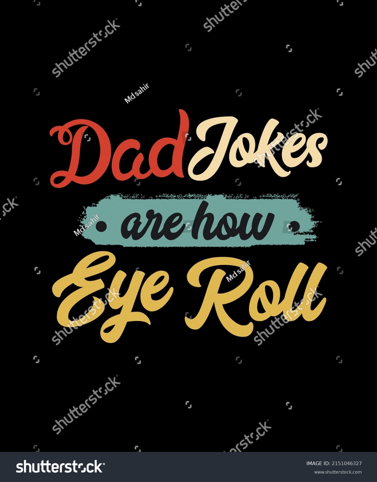 Dad Jokes Loading Fathers Day Tshirt Stock Vector Royalty Free