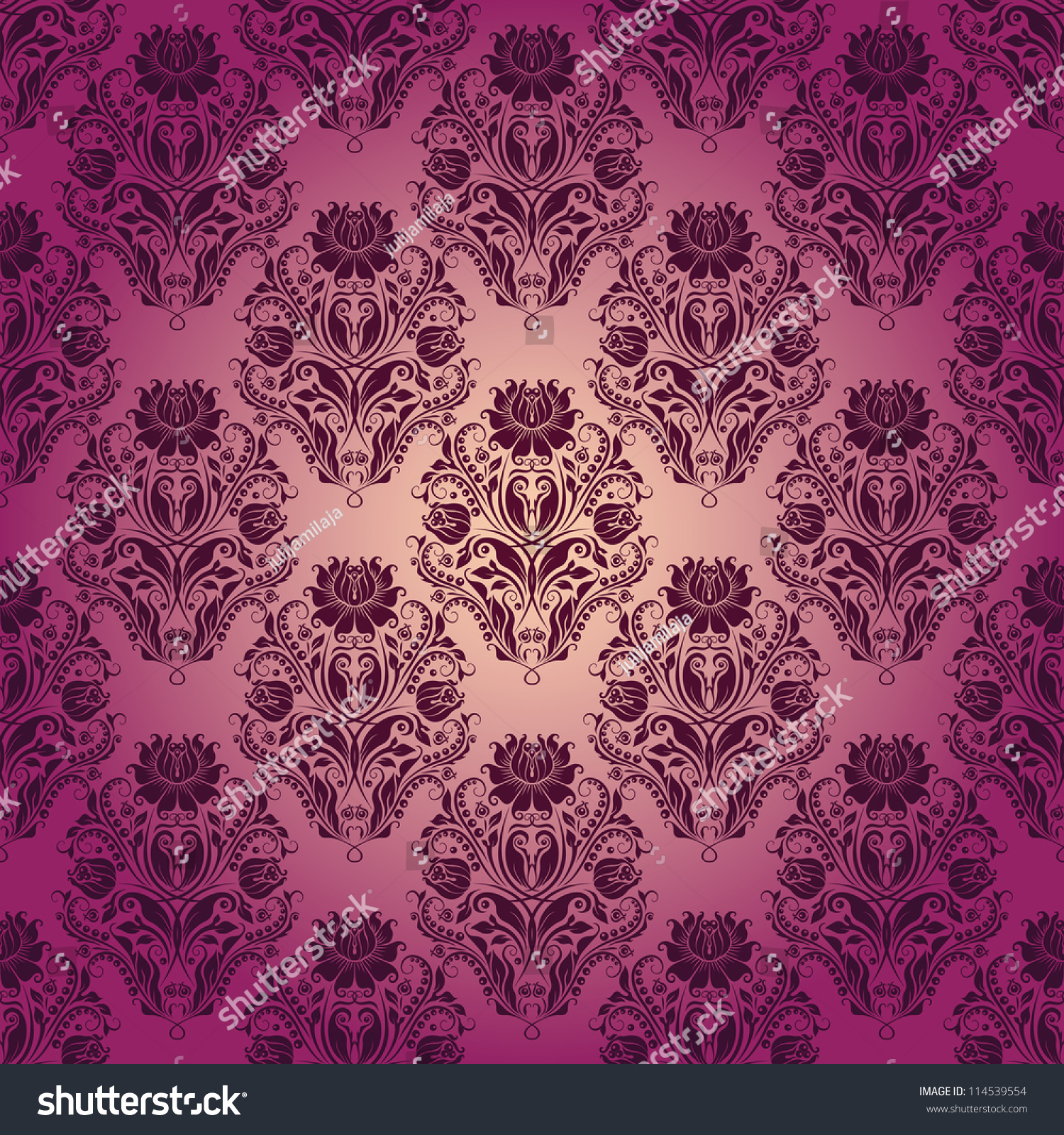 Damask Seamless Floral Pattern. Royal Wallpaper. Flowers On A Rose