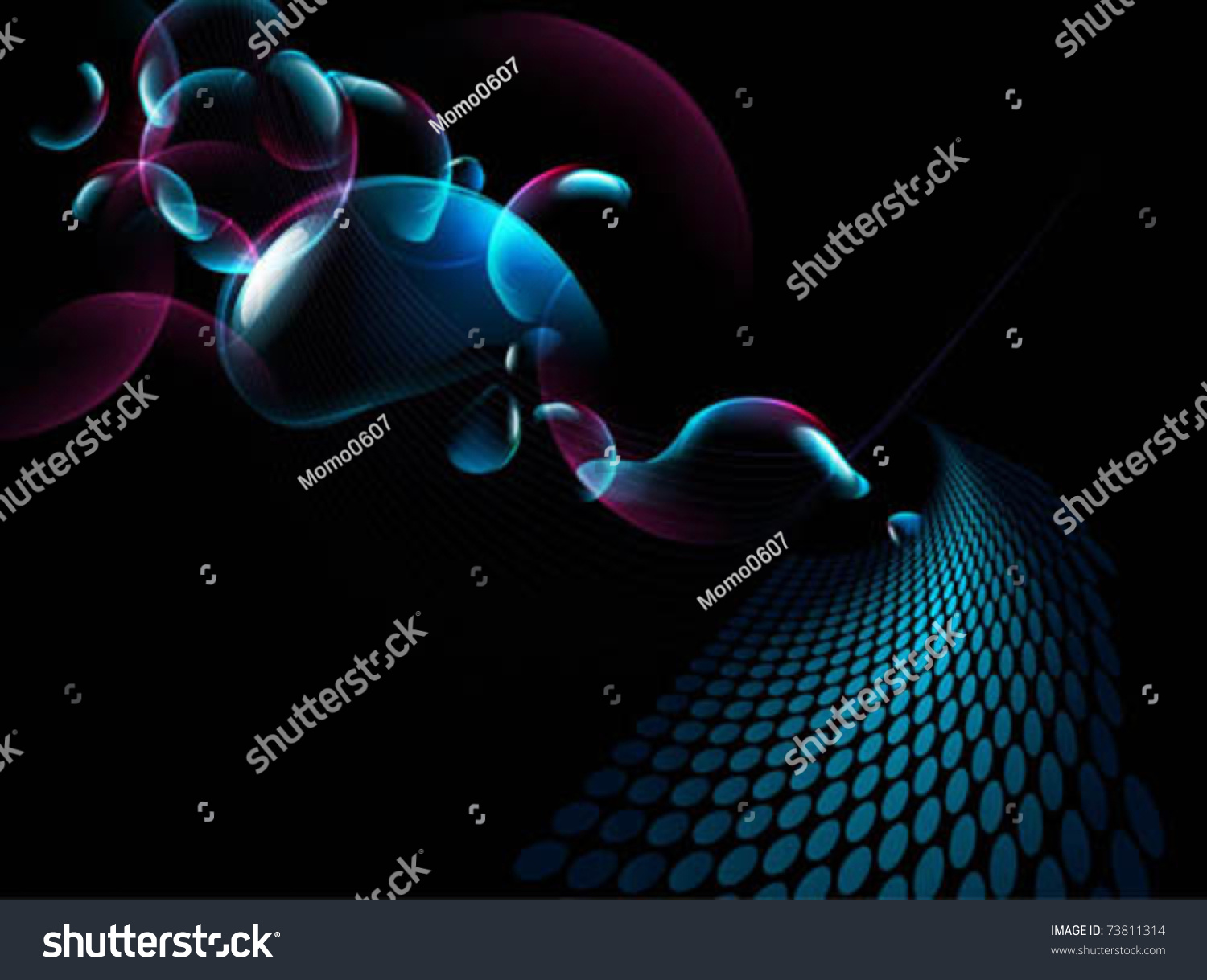 Dark Neon Blue Background Stock Vector Illustration 73811314 : Shutterstock