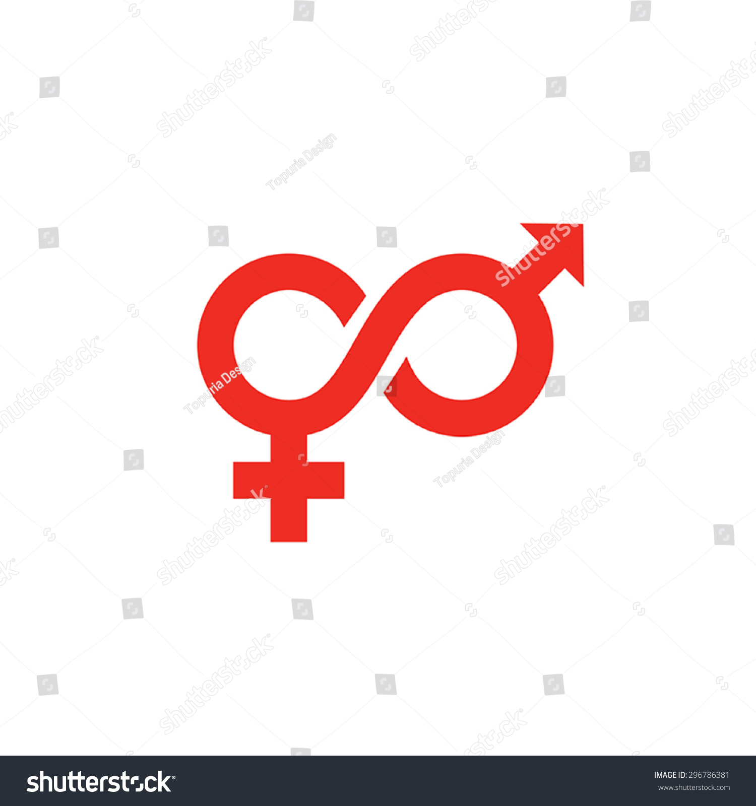 Dating Logo Male Female Sex Signs Stock Vector 296786381