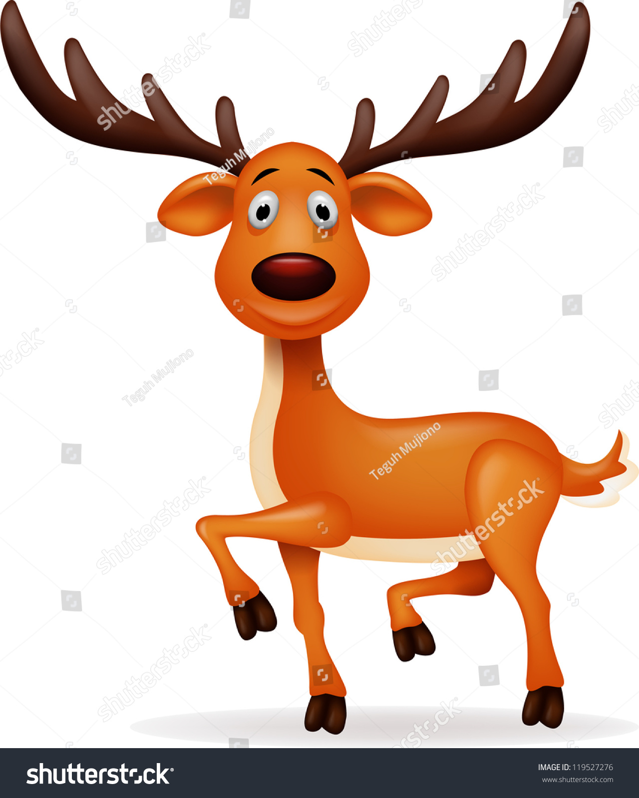 Deer Cartoon Stock Vector Shutterstock