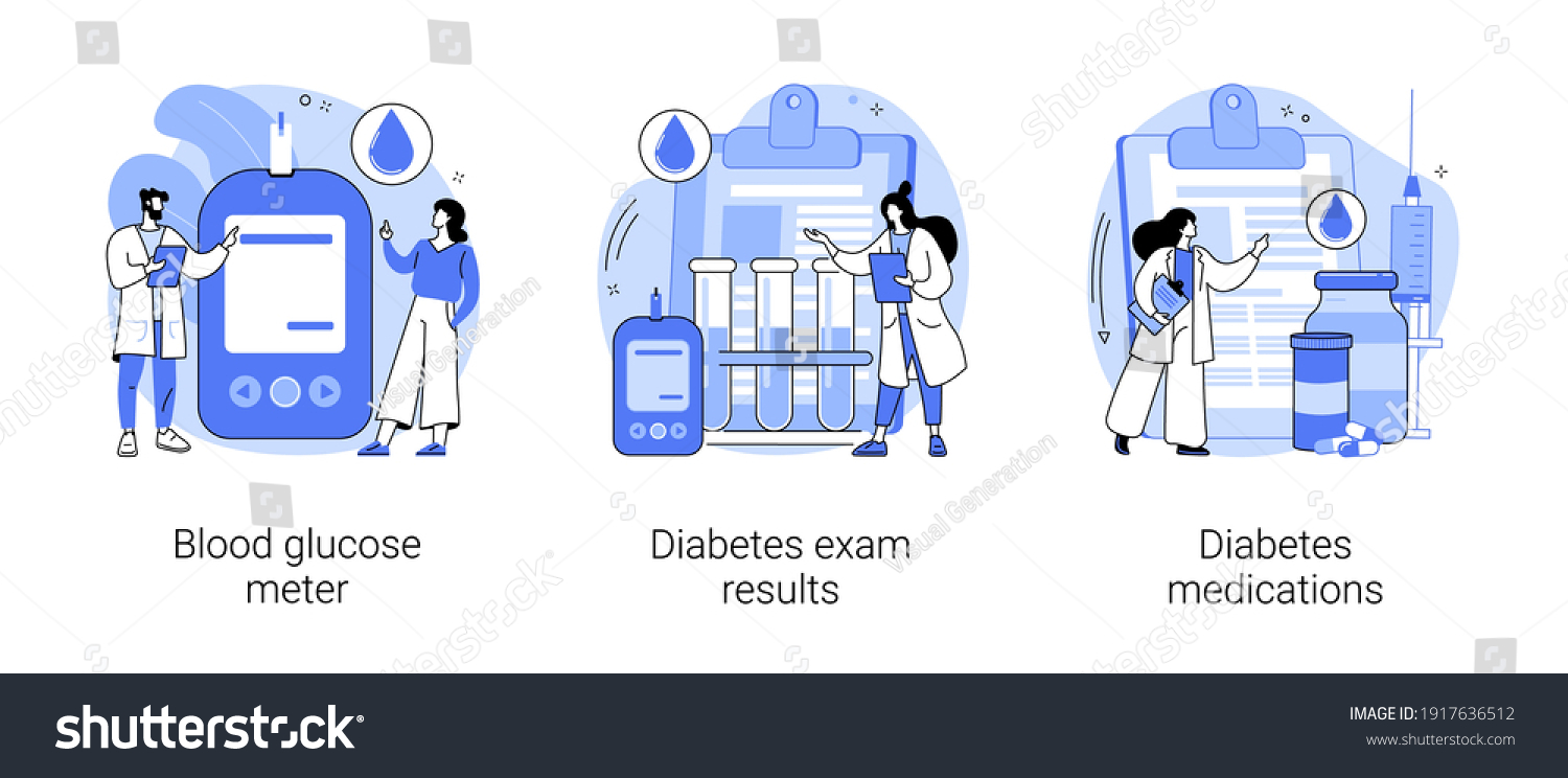 Diabetes Mellitus Abstract Concept Vector Illustration Stock Vector