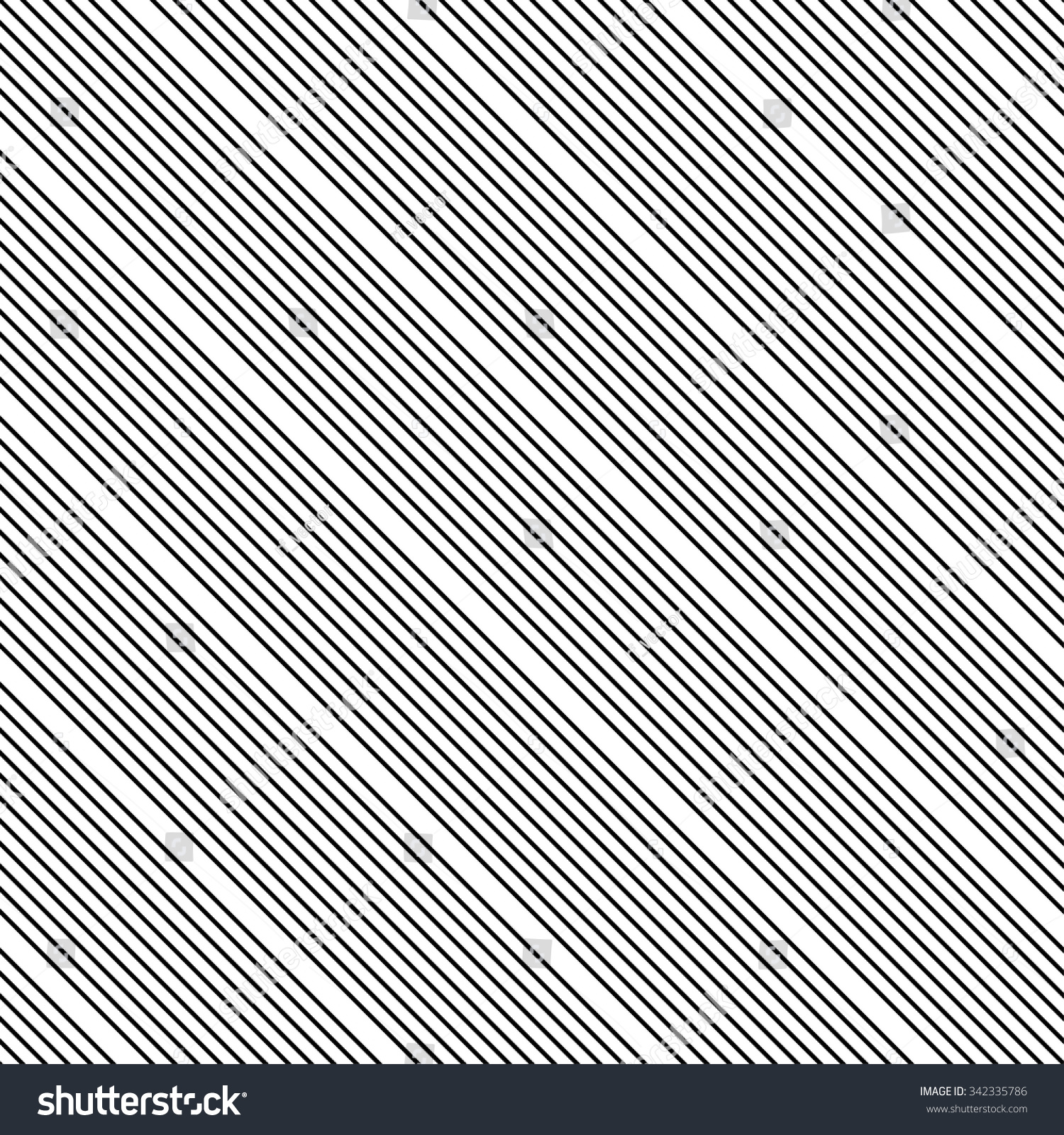 Diagonal, Parallel Lines Seamless Pattern. Vector Art. - 342335786 