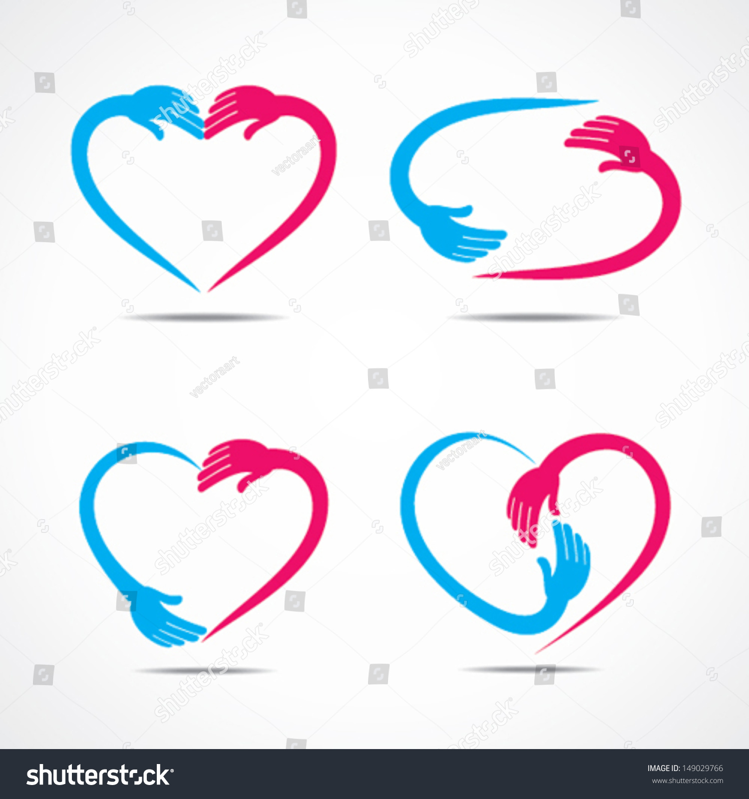 different-heart-shape-symbol-design-with-hand-vector-149029766