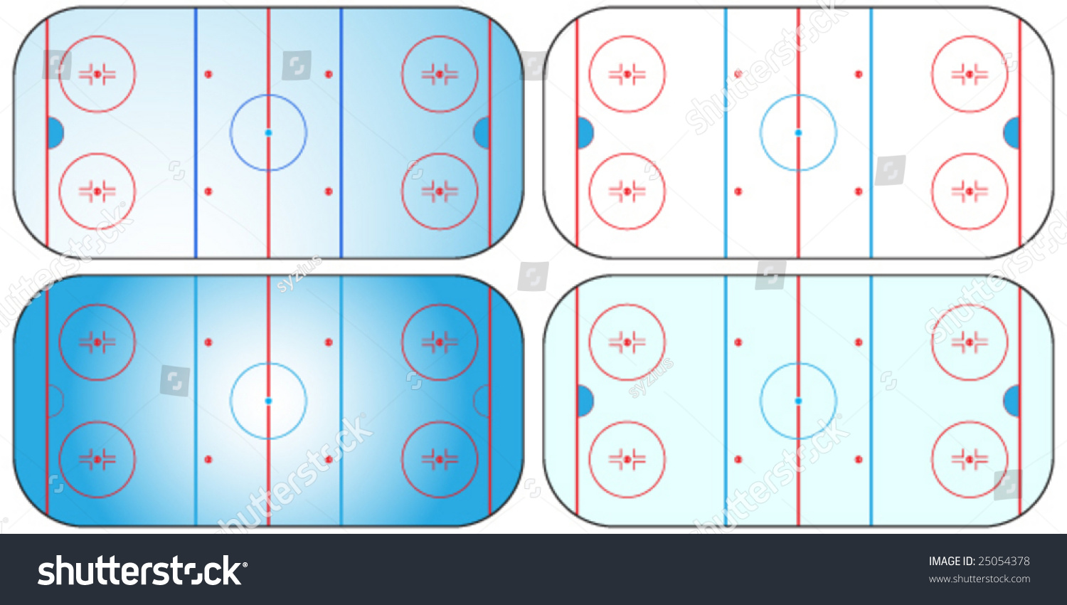 different-types-of-sport-fields-and-grounds-stock-vector-illustration