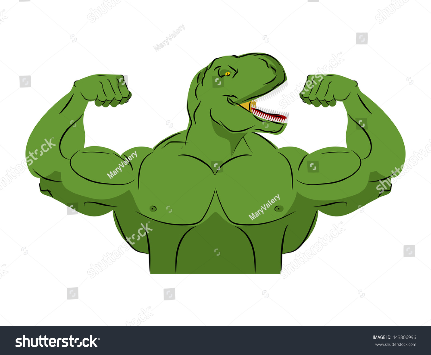 dinosaur with strong head