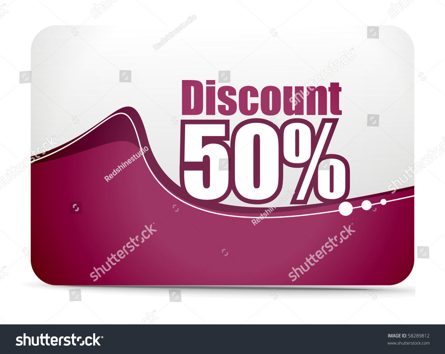 Discount Card Templates Vector Illustration 58289812 Shutterstock
