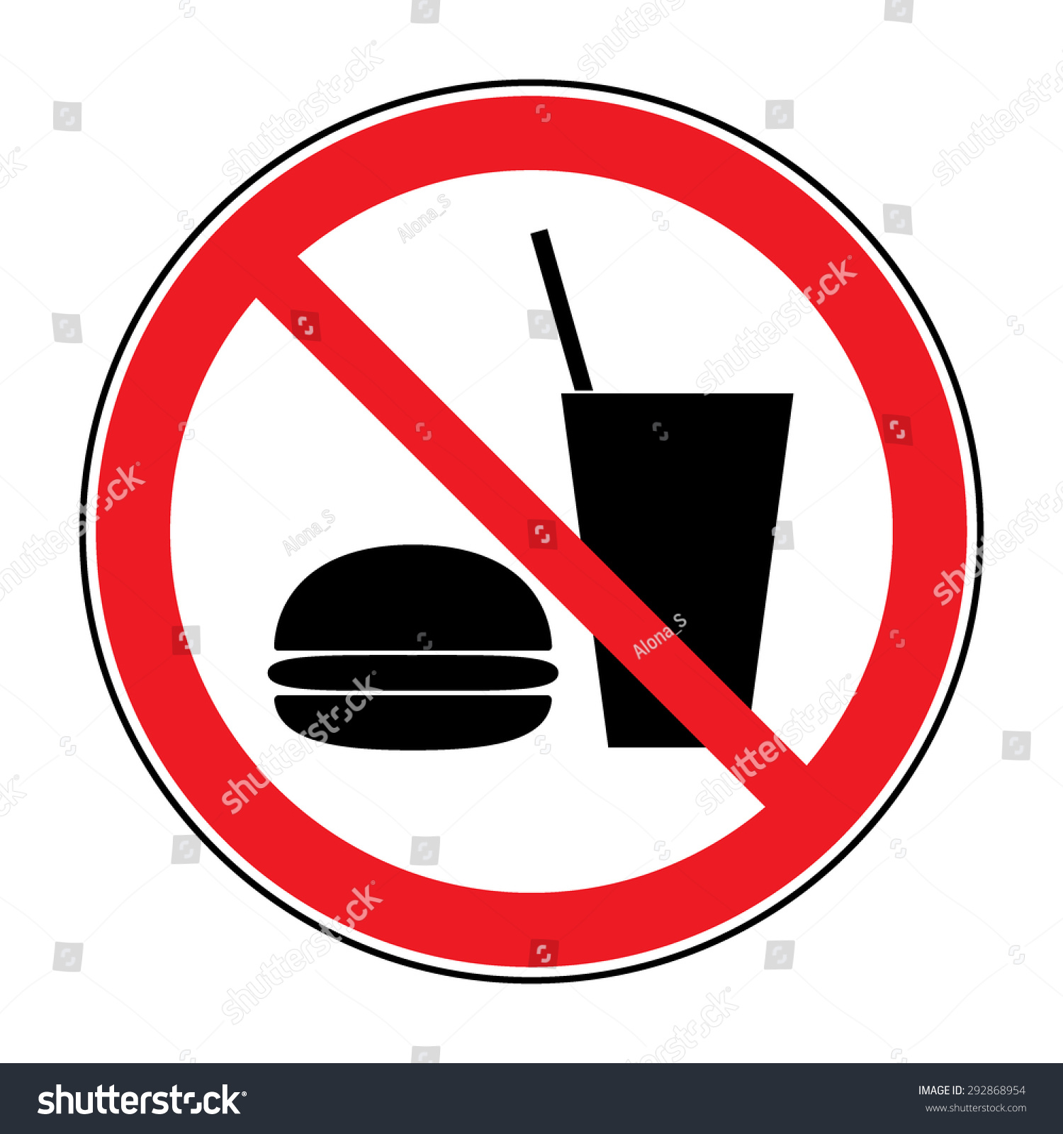 will not eat do not eat drink icon no stock vector 292868954 will not eat do not eat drink icon no stock vector 292868954