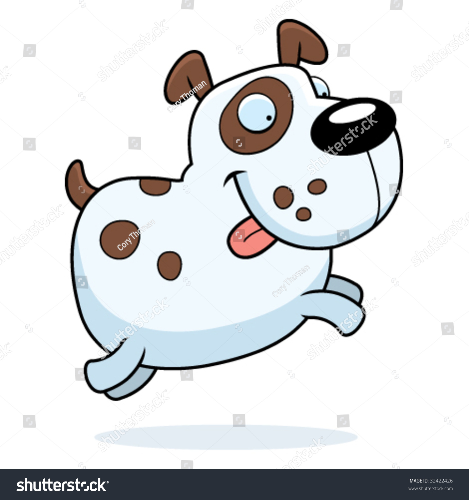 Dog Jumping Stock Vector Illustration 32422426 : Shutterstock