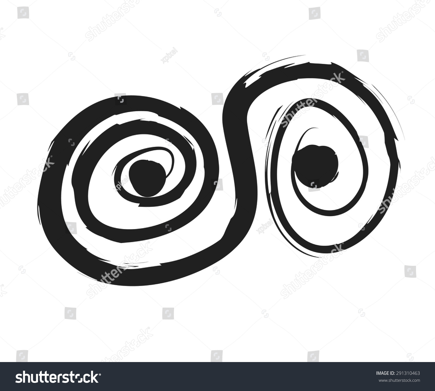 Doodle Eyes Vector Design Element - 291310463 : Shutterstock