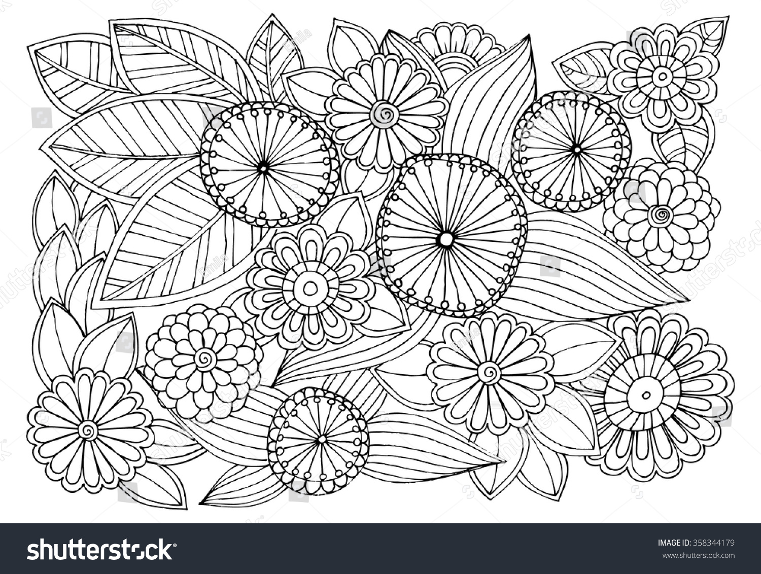 garden zentangle coloring pages - photo #17