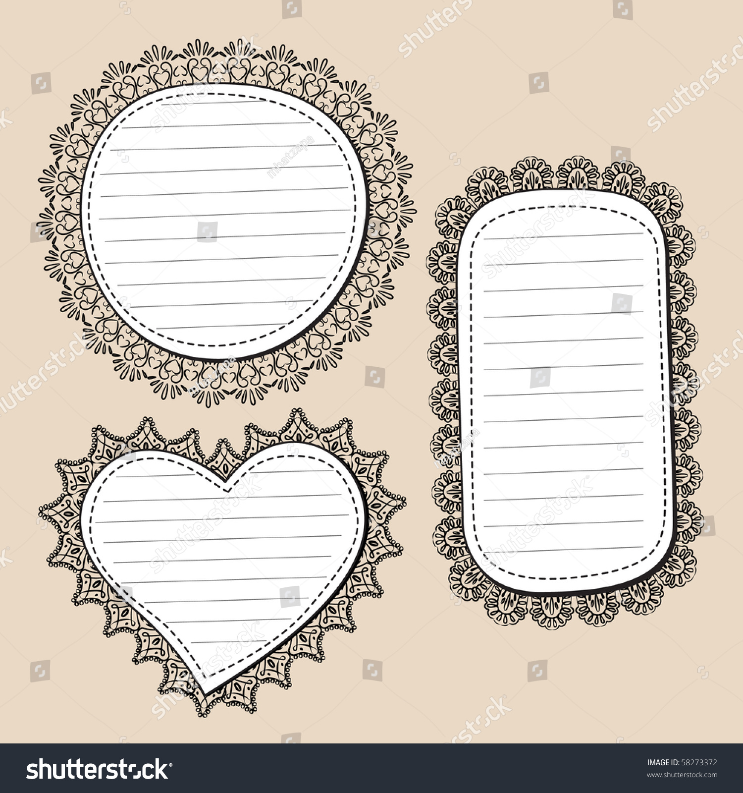 Doodle Frame Stock Vector Illustration 58273372 : Shutterstock