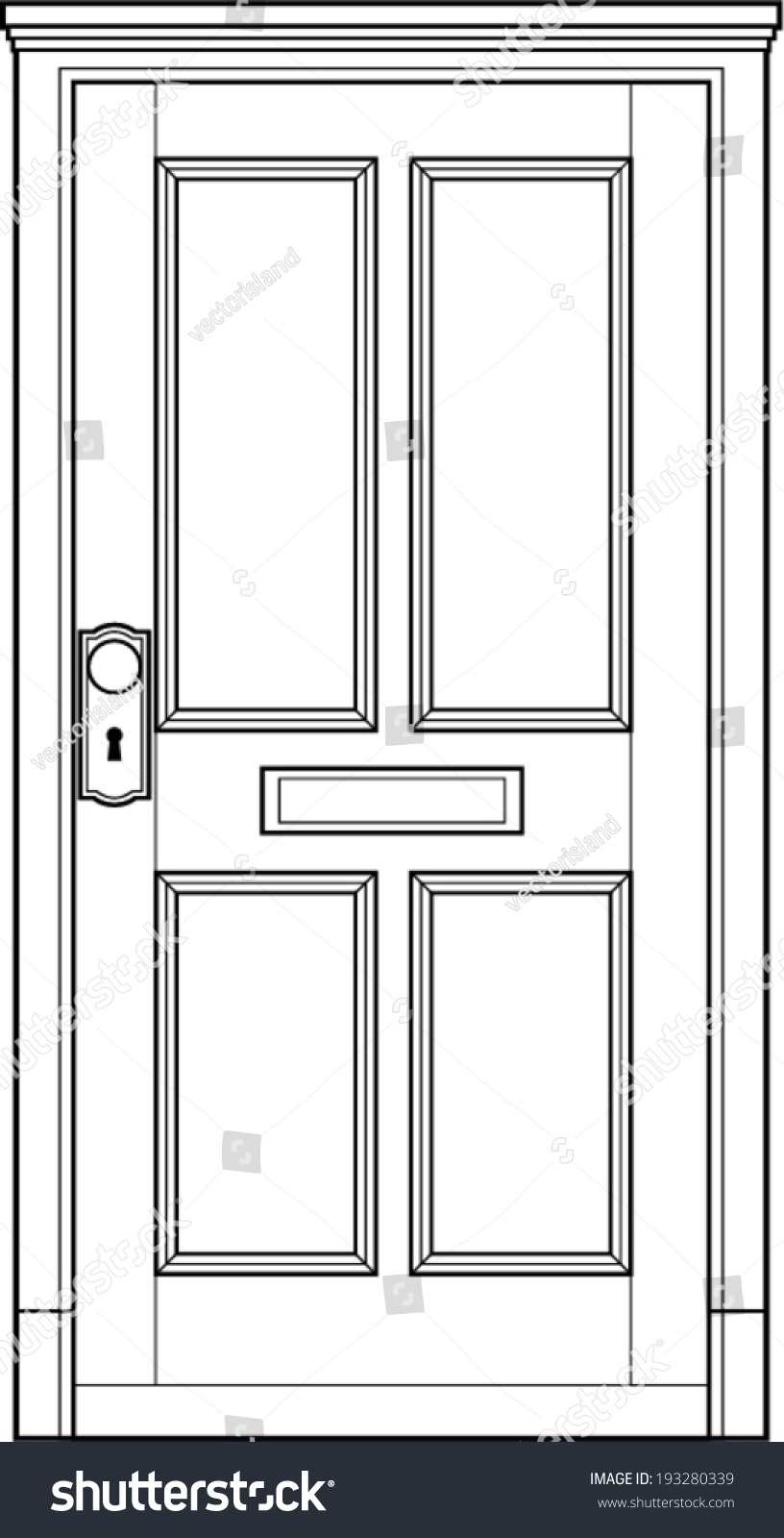 door clipart black and white - photo #33