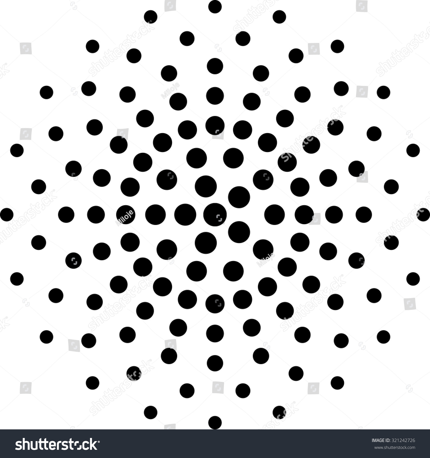 Dotted Round . Stock Vector Illustration 321242726 : Shutterstock