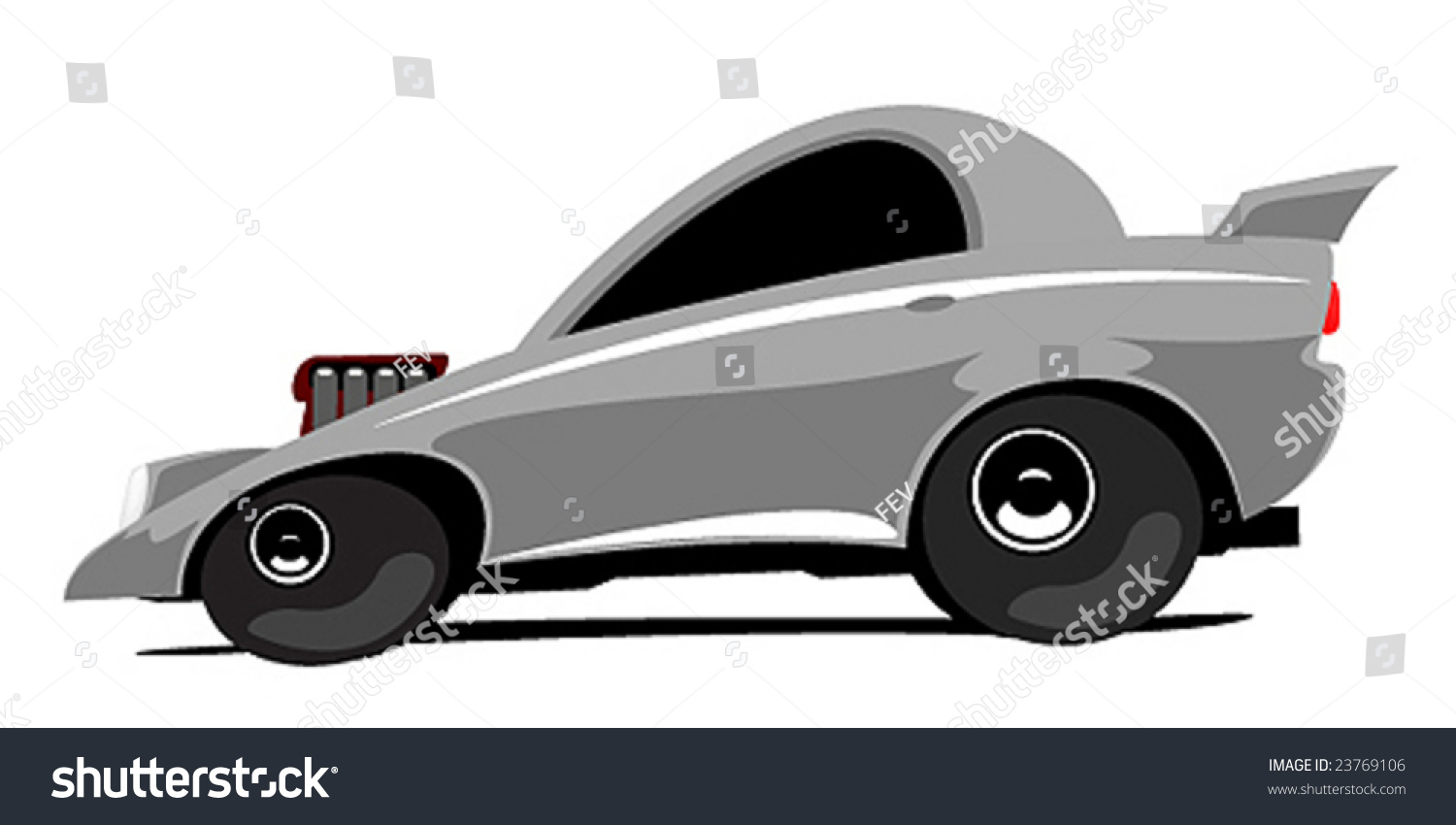 Dragster Car Stock Vector Illustration 23769106 Shutterstock