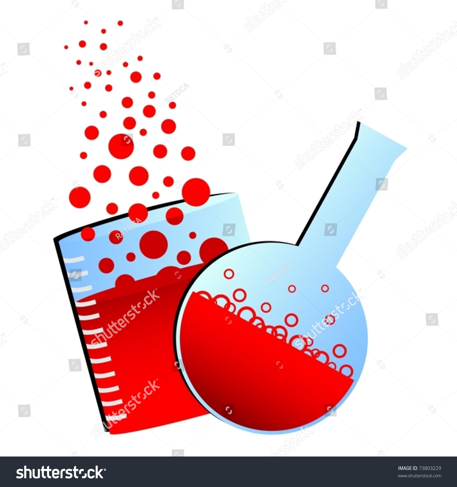 Drawing Of A Chemical Mixture Stock Vector Illustration 73803229