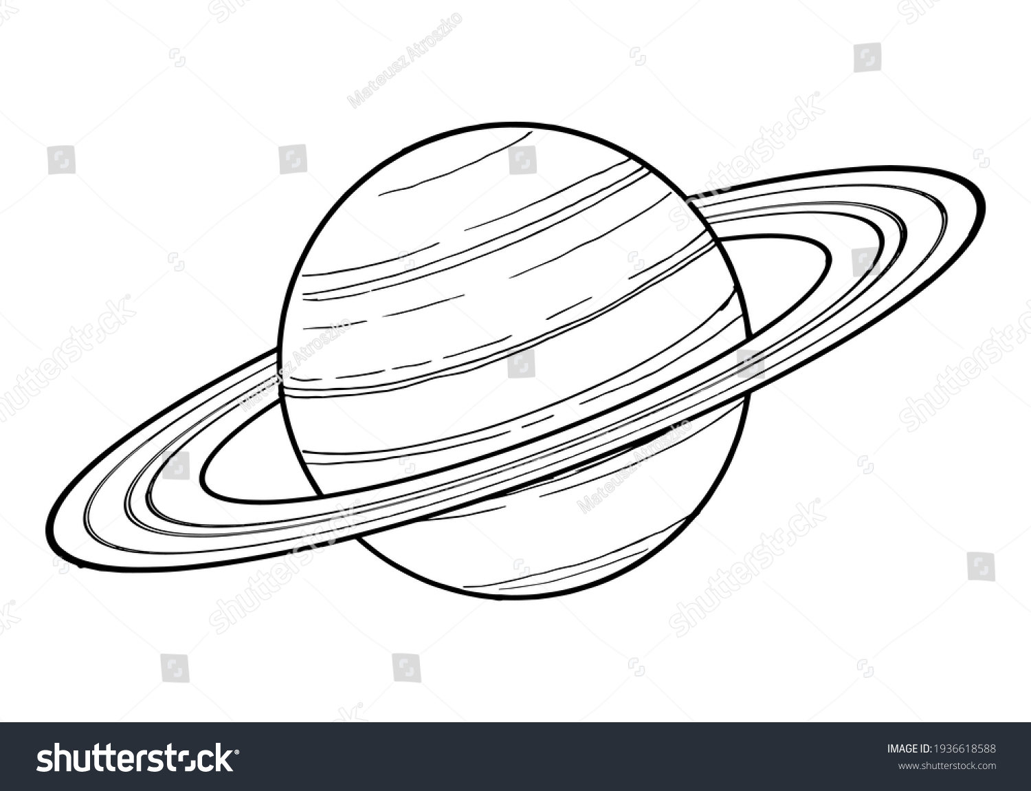 Saturn Drawing Images Stock Photos Vectors Shutterstock