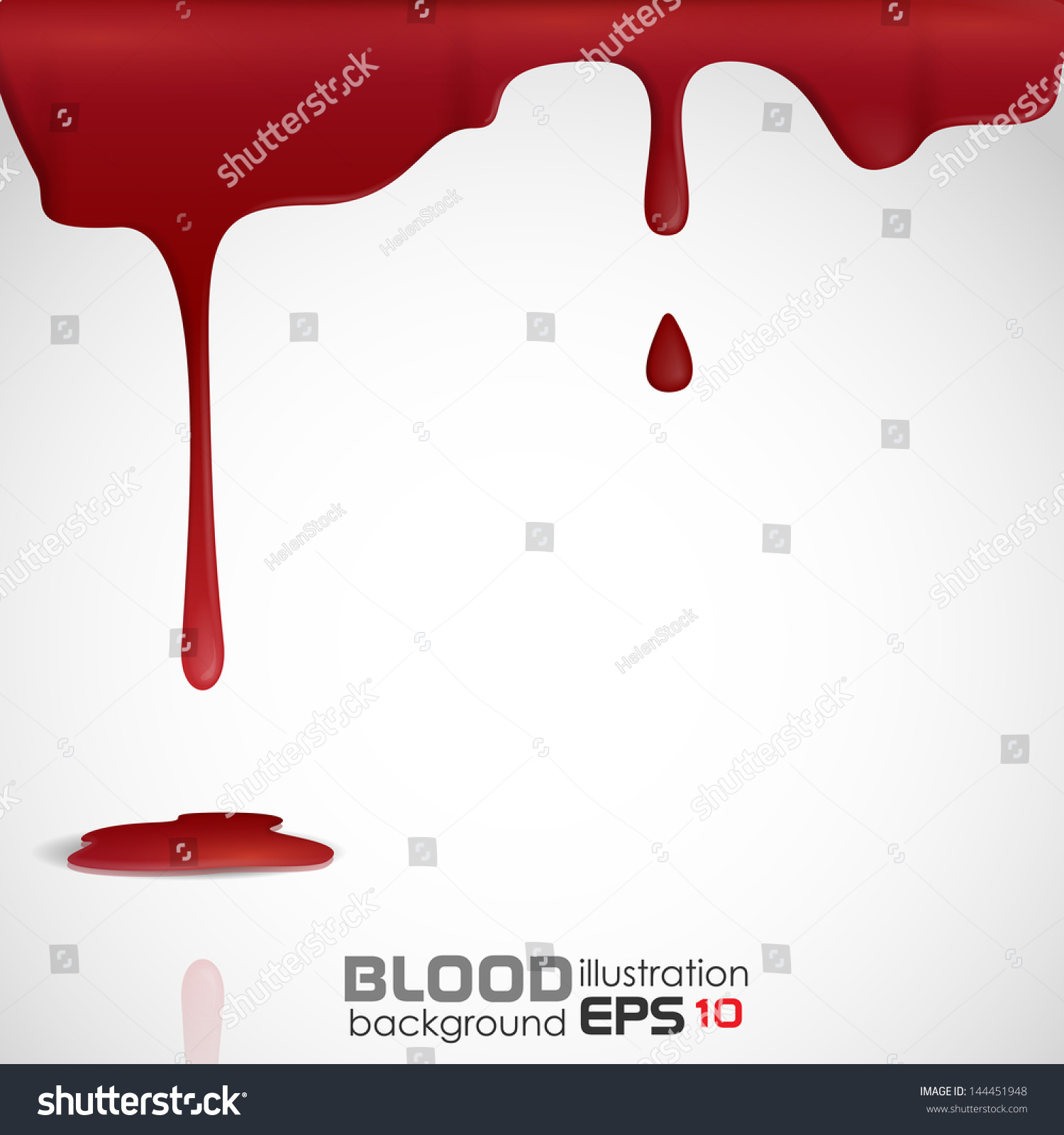 Dripping Blood Vector Illustration Eps 10 Stock Vector 144451948