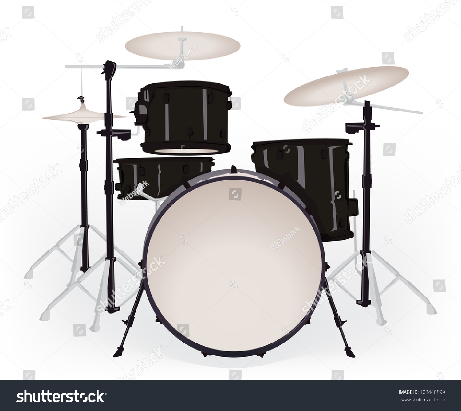 Drum Set 스톡 벡터 일러스트레이션 103440899 : Shutterstock