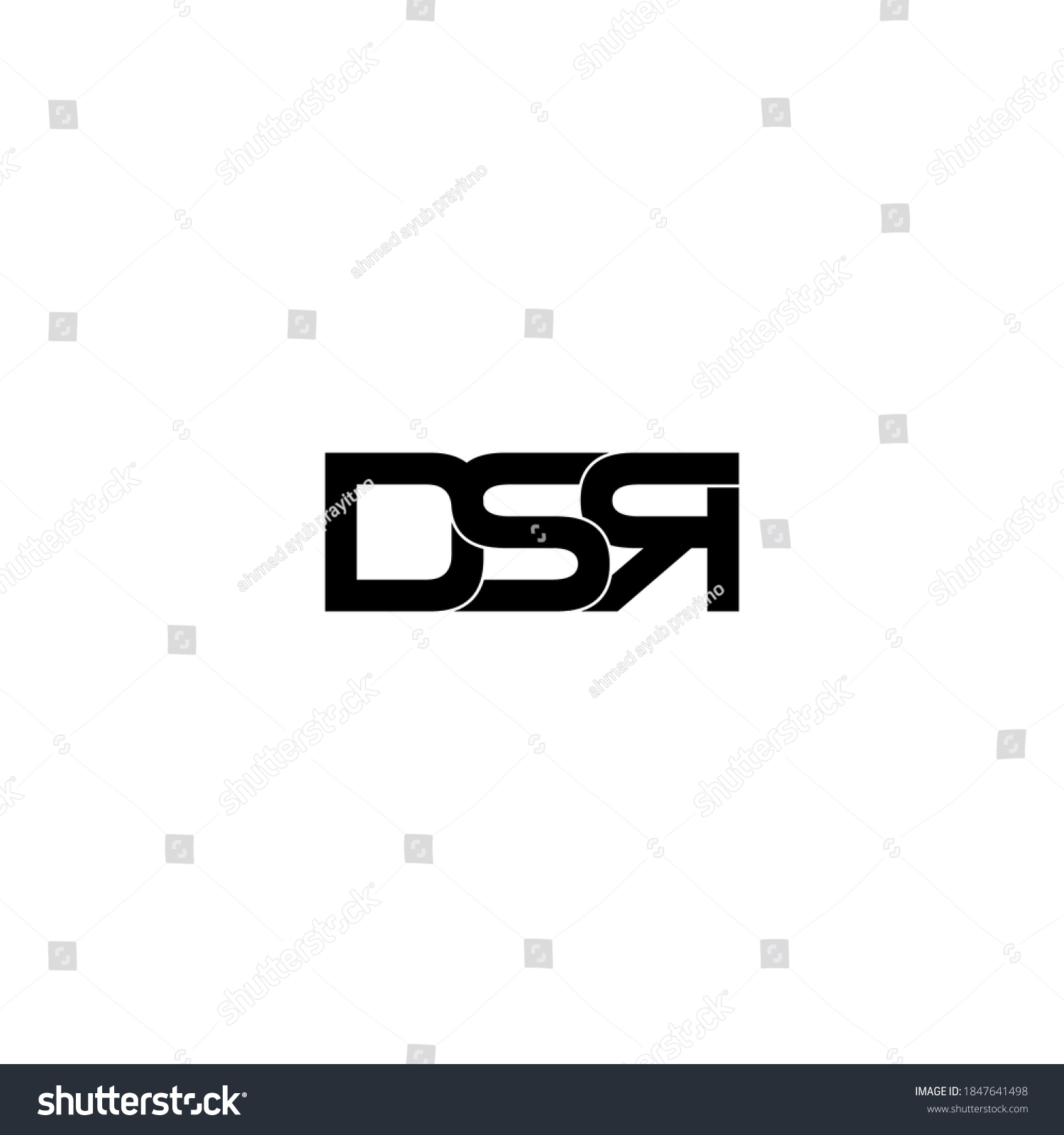 Dsr Letter Original Monogram Logo Design Stock Vector Royalty Free