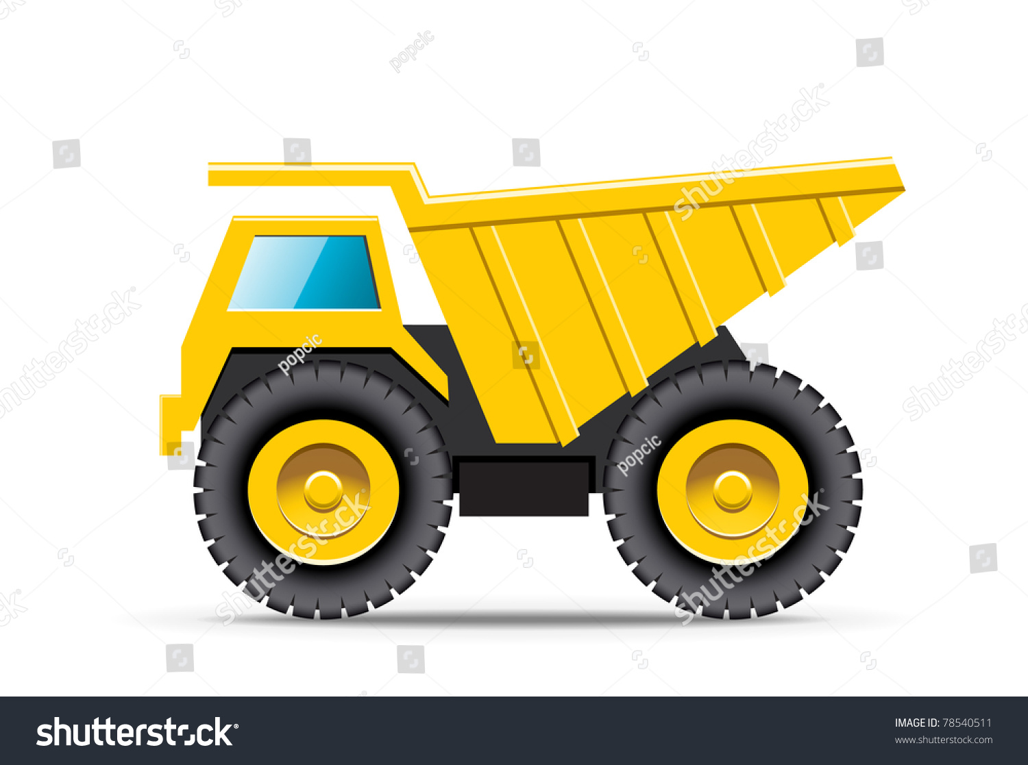 Dump Truck Stock Vector 78540511 - Shutterstock