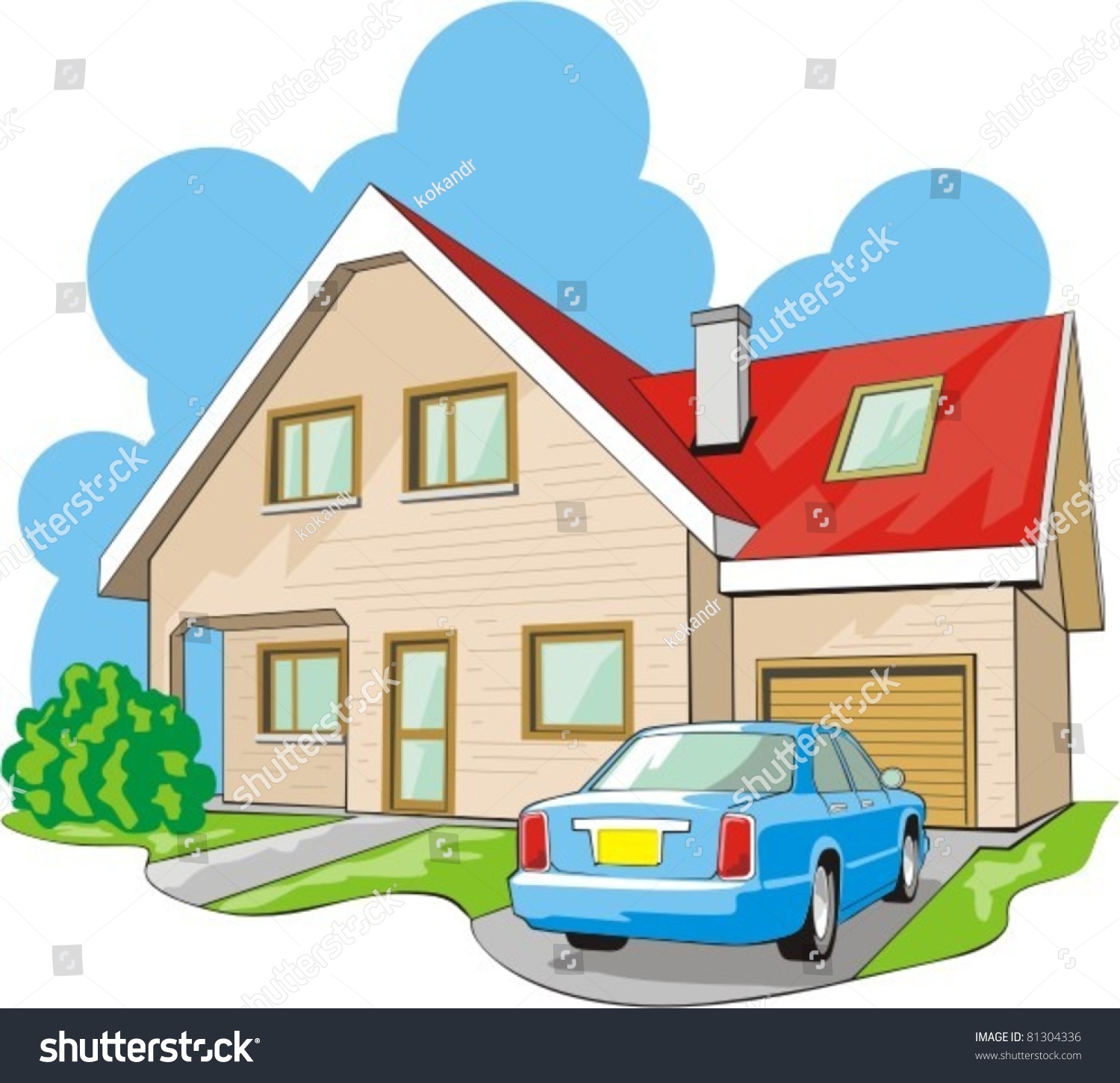 two storey house clipart - photo #5