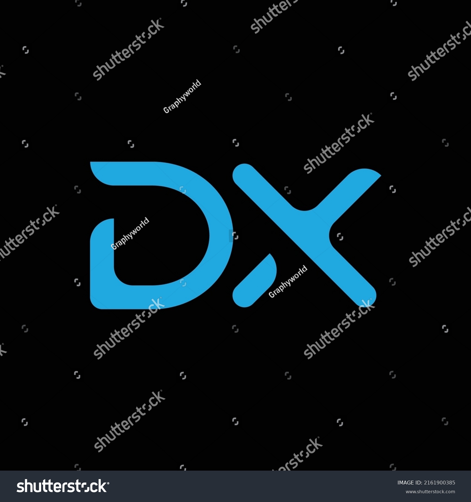 Dx Letter Logo Design Vector Business Stock Vector Royalty Free