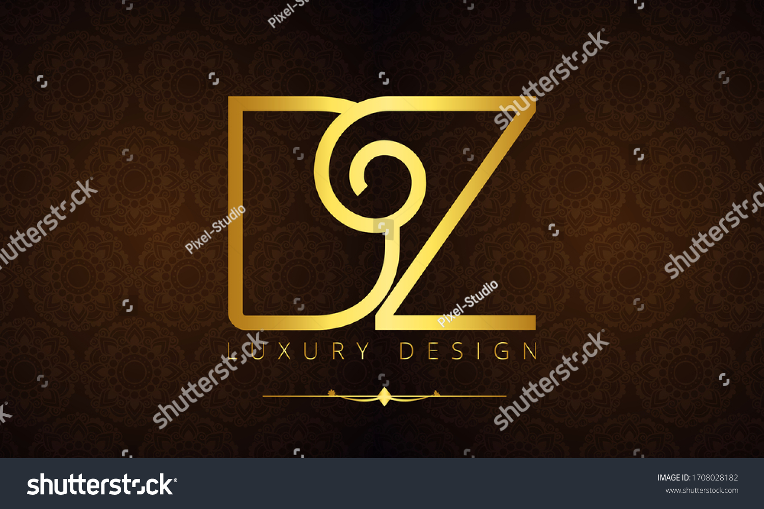 Dz Letter Logo Design Dz Letter Stock Vector Royalty Free