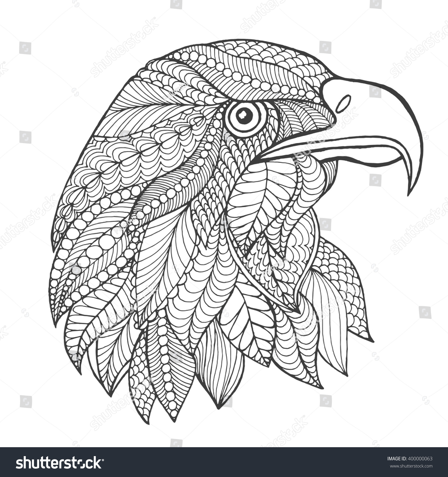 eagle coloring pages for adults - photo #48