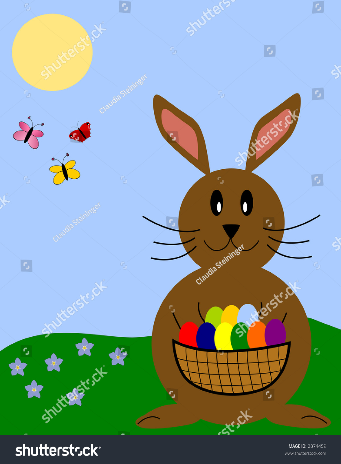 Easter Bunny (Vector) - 2874459 : Shutterstock